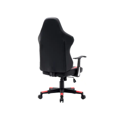Silla q-connect gaming orvieto simil piel base nylon alt max 1200 anc 650 prof 650 mm ruedas premium negro rojo