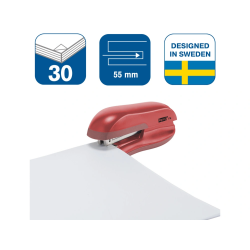Grapadora rapid f16 capacidad 30 hojas usa grapas 24/6 y 26/6 color rojo