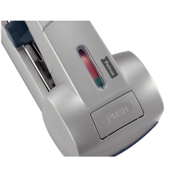 Grapadora petrus 1500 capacidad 120 hojas usa grapas 23/15xl color plata