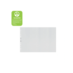 Funda multitaladro leitz din a3 polipropileno piel de naranja con refuerzo 100 mc bolsa de 25 unidades