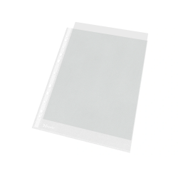 Funda multitaladro esselte din a4 polipropileno piel de naranja con refuerzo bolsa de 100 unidades