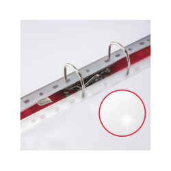 Funda multitaladro esselte din a4 polipropileno cristal con refuerzo bolsa de 100 unidades