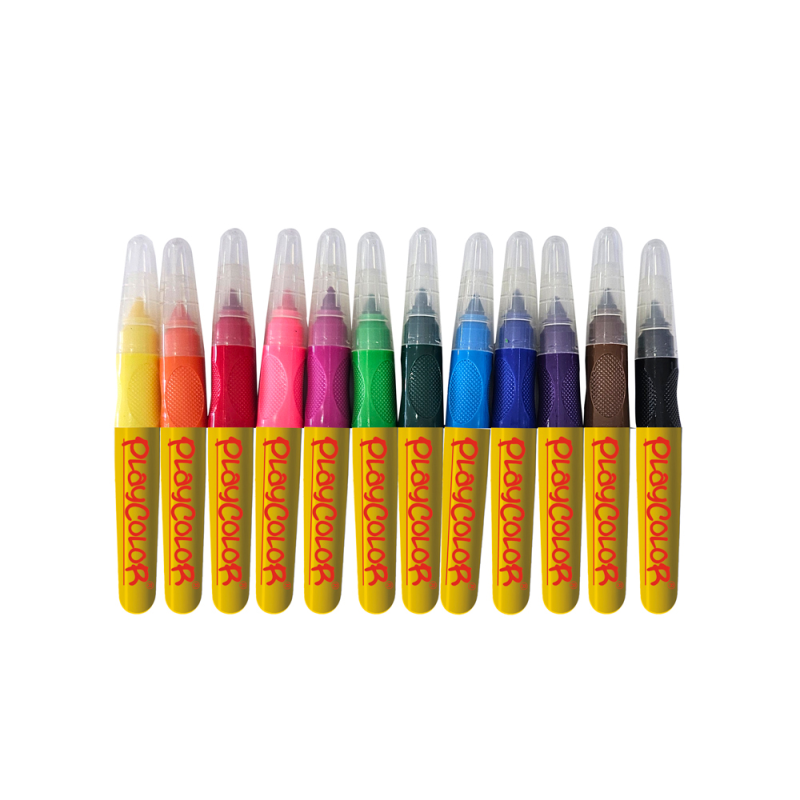 Rotulador playcolor jumbo basic lavable caja de 12 unidades colores surtidos