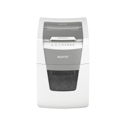 Destructora de documentos leitz iq auto+ para pequeña oficina 100 p5 blanca