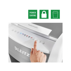 Destructora de documentos leitz iq auto+ office 300 p5 blanca