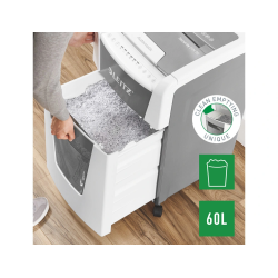 Destructora de documentos leitz iq auto+ office 300 p5 blanca