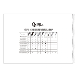 Bloc dibujo liderpapel artistico urban espiral 230x325mm 20 hojas 130g/m2 sin recuadro perforado