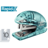 Grapadora rapid mini baby ray colour ice f4 capacidad 10 hojas usa grapas 24/6 y 26/6 color verde en blister