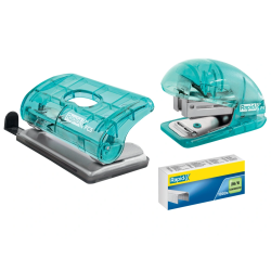 Grapadora rapid mini baby ray colour ice f4 capacidad 10 hojas usa grapas 24/6 y 26/6 color verde en blister