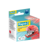 Grapadora rapid mini baby ray colour ice f4 capacidad 10 hojas usa grapas 24/6 y 26/6 color verde en blister