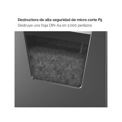 Destructora de documentos rexel momentum m510 capacidad de corte 10 hojas destruye grapas y clips papelera 23 l