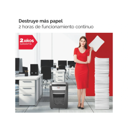 Destructora de documentos rexel momentum m510 capacidad de corte 10 hojas destruye grapas y clips papelera 23 l