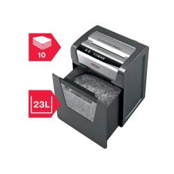 Destructora de documentos rexel momentum m510 capacidad de corte 10 hojas destruye grapas y clips papelera 23 l