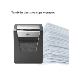 Destructora de documentos rexel momentum m510 capacidad de corte 10 hojas destruye grapas y clips papelera 23 l