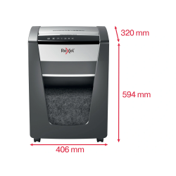 Destructora de documentos rexel momentum m515 capacidad de corte 15 hojas destruye grapas y clips papelera 30 l