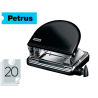 Taladrador petrus 52 wow negro metalizado capacidad 20 hojas en blister