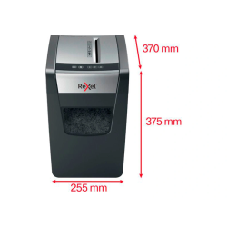 Destructora de documentos rexel momentum x312sl capacidad de corte 12 hojas destruye grapas y clips 23