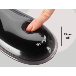 Reposamuñecas kensington duo gel teclado color negro/azul 240x182x25 mm