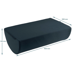 Reposapies de escritorio leitz active ergo cosy color gris 260x140x405 mm