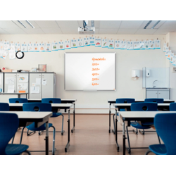 Pizarra blanca nobo premium plus acero vitrificado magnetica 3000x1200 mm