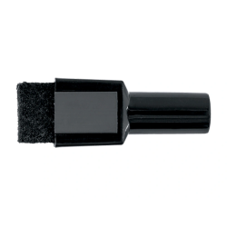 Rotulador nobo mini con borrador para pizarra blanca punta redonda 2 mm color negro pack de 6 unidades