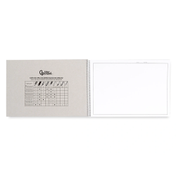 Bloc dibujo liderpapel lineal vanguardia espiral 230x325mm 20 hojas 130g/m2 con recuadro perforado