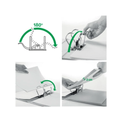 Archivador de palanca leitz 180 din a4 maxi polipropileno lomo 80 mm color azul