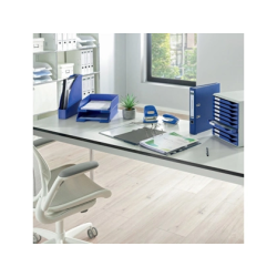 Archivador de palanca leitz 180 din a4 maxi polipropileno lomo 80 mm color azul