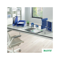 Archivador de palanca leitz 180 din a4 maxi polipropileno lomo 80 mm color azul