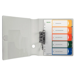 Archivador de palanca leitz 180 din a4 maxi polipropileno lomo 80 mm color azul