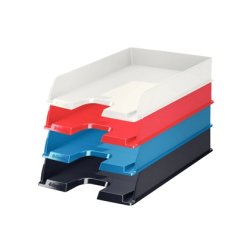 Bandeja sobremesa esselte europost opaca color negro vivida 254x61x350 mm