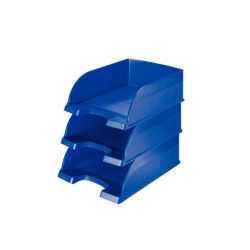 Bandeja sobremesa leitz plus jumbo opaca color azul 255x357x103 mm