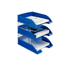 Bandeja sobremesa leitz plus jumbo opaca color azul 255x357x103 mm