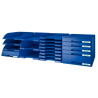 Bandeja sobremesa leitz plus jumbo opaca color azul 255x357x103 mm