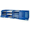 Bandeja sobremesa leitz plus jumbo opaca color azul 255x357x103 mm