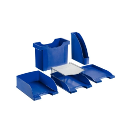 Bandeja sobremesa leitz plus jumbo opaca color azul 255x357x103 mm