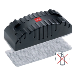 Borrador nobo magnetico para pizarra blanca color negro 60x138x45 mm