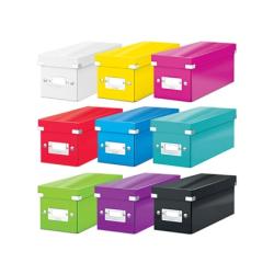 Fichero cd leitz click&store carton plastificado capacidad 30 cd color negro 143x147x352 mm