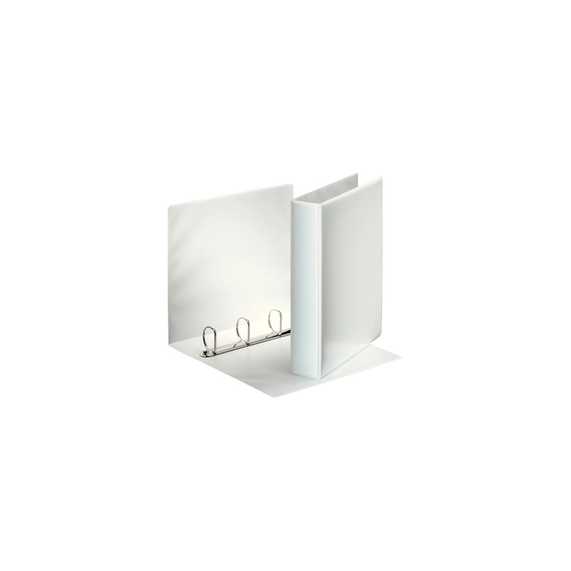 Carpeta canguro esselte basica 4 anillas mixtas 40 mm din a4 plastico color blanco
