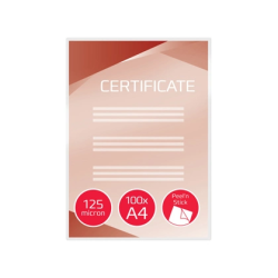 Bolsa de plastificar gbc din a4 2x125 micras autoadhesiva caja de 100 unidades