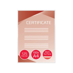 Bolsa de plastificar gbc din a4 2x125 micras mate caja de 100 unidades