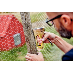 Grapadora rapid clavadora pro r23e metalica cromada usa grapas n 13