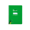 Cuaderno espiral liderpapel a5 pautaguia tapa blanda 40h 75gr cuadro pautado 2,5mm color verde