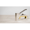 Grapadora rapid clavadora pro r23e metalica cromada usa grapas n 13