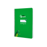 Cuaderno espiral liderpapel a5 pautaguia tapa blanda 40h 75gr cuadro pautado 2,5mm color verde