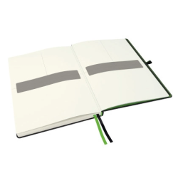Cuaderno con gomilla leitz complete tapa dura din a4 80 hojas cuadro 5 mm color negro