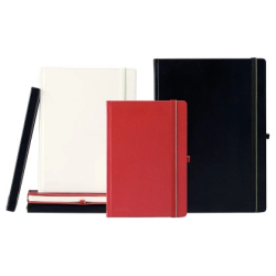 Cuaderno con gomilla leitz complete tapa dura din a4 80 hojas cuadro 5 mm color negro