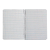 Cuaderno espiral liderpapel a5 pautaguia tapa blanda 40h 75gr cuadro pautado 2,5mm color verde