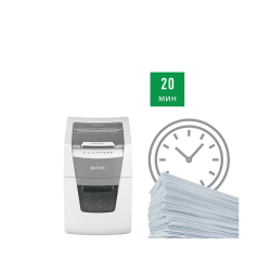 Destructora de documentos leitz iq auto+ 100 capacidad de corte 100 hojas destruye grapas y clips