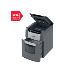 Destructora de documentos rexel optimum auto+100m capacidad de corte 100 hojas destruye grapas clips y